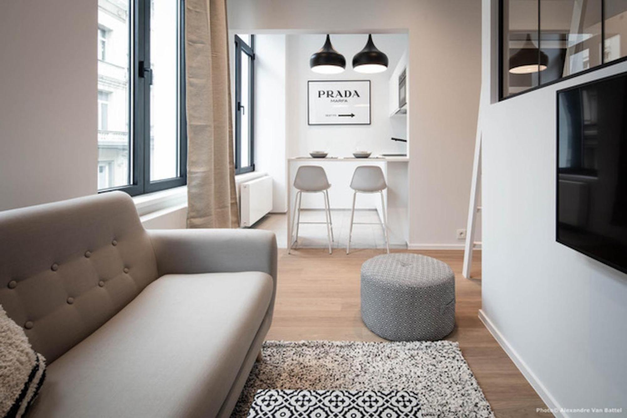 Studios Fully Equipped Near Place Stephanie Brussels Exterior photo